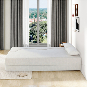 Sofá de Dos Plazas con Tapizado de Terciopelo, Diseño de Arco Sellado y Compresible, 217 cm, Forma Ondulada Contemporánea, Enrollado al Vacío - Product Image 6