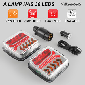 Feux arrière LED sans fil magnétiques homologués ECE pour caravane, feux arrière sans fil <span class=keywords><strong>Bluetooth</strong></span> pour <span class=keywords><strong>remorque</strong></span> - Product Image 3