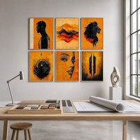 Décoration murale encadrée moderne : Portrait de la faune pour appartement urbain, espace de vie résidentiel, idéal pour l'achat en gros et comme accent décoratif