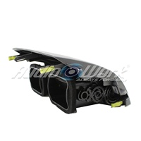 Accessoires de tableau de bord intérieur de voiture, cadre d'autoradio pour TOYOTA COROLLA, panneau de sortie d'air 2007-2013 avec lumière d'urgence