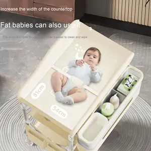 Mesa de Masaje Plegable Multifuncional Portátil Todo en Uno con Funda de Dibujos Animados para Recién Nacidos, Bebés y Niños Pequeños, Cambio de Pañales - Product Image 2