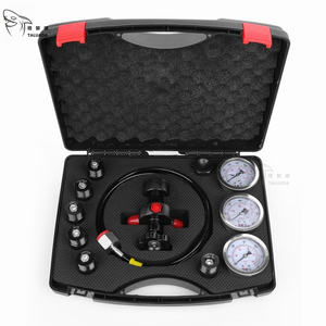 TALUADA <span class=keywords><strong>Kit</strong></span> Test pressione idraulica 600bar 10000psi 60Mpa 5 calibri 13 raccordi prova 14 Tee connettori 5 tubi di prova - Product Image 4