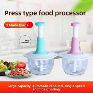 Hachoir <span class=keywords><strong>manuel</strong></span> multifonctionnel écologique et sûr pour aliments, légumes, viande et piments, idéal pour la cuisine domestique - Product Image 1