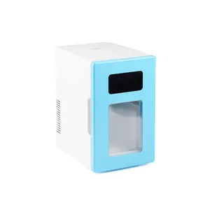 medical mini cooler box 8 Liter with LED Light and transparent door