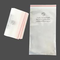 Sac en polyéthylène refermable à impression personnalisée avec avertissement de suffocation Sac d'emballage en plastique réutilisable Sacs à fermeture éclair avec logo