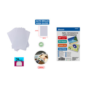 Papel fotográfico de alto brillo de 4x6 pulgadas, 200g, 240g, 260gsm, 20 hojas para impresión de inyección de tinta, tamaño A3 disponible - Product Image 1