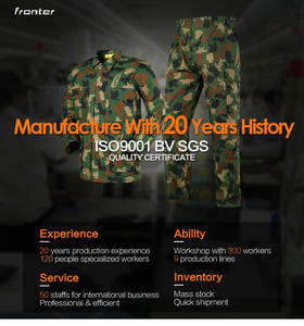 Gouvernement nigérian été <span class=keywords><strong>tendre</strong></span> Durable BDU Multi Jungle veste pantalon léger toile formation uniforme pour confortable - Product Image 2