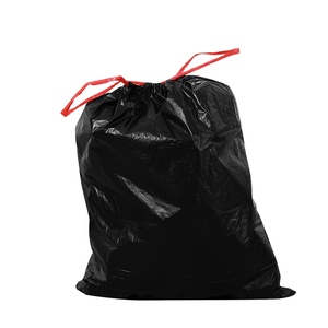 <b>Large</b> Capacity Black Drawstring Garbage Bag LDPE Disposable Waste Bag Heavy Duty <b>Bin</b> Liners for Shopping Mall - Product Image 6