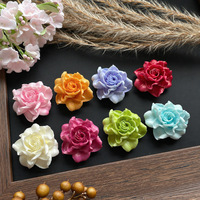 Breloques en résine vintage en forme de rose pour accessoires DIY : coques de téléphone, pinces à cheveux, boucles d'oreilles, chaussures