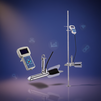 Compteur de vitesse Doppler ultrasonique portatif LSH10-1A (mesure par câble)