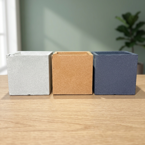 Pot de fleurs carré en plastique grand format, couleur personnalisable, trou de drainage, léger, biodégradable, écologique, intérieur/extérieur - Product Image 3
