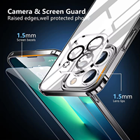 Protection d'écran OEM en gros 3 en 1 paquet Iphone 13 14 pro max Flip HD et capot de protection de l'objectif