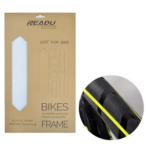 3D Stereo road xe đạp PVC bảo vệ chống mài mòn xe đạp leo núi khung bảo vệ chống thấm nước dày phim Sticker
