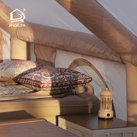 Tente de camping gonflable d'extérieur facile à installer, imperméable, avec pompe manuelle