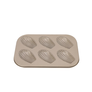 Gold Cake Mold 6 Cavity Non Stick Baking Pan For Household Use - Product Image 2