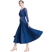 M-18214 Femmes glace en soie robe de danse de salon moderne adulte danse robe Tango rumba danse robe à vendre