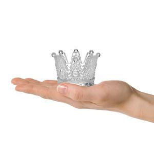 Декоративный подсвечник для вотивных свечей, прозрачный подсвечник для чайных свечей, стеклянный подсвечник в форме короны - Product Image 6
