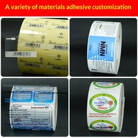 Autocollants adhésifs personnalisés, argent mat, code QR, impression de marque, imperméables, utilisation agricole, papier adhésif transparent en rouleau