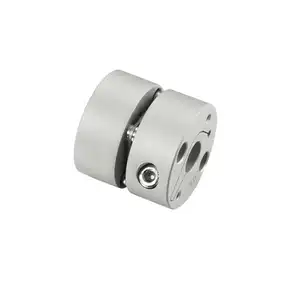 Accouplement d'arbre Flexible de pince à trois diaphragmes en aluminium hydraulique pour servomoteur CNC moteur pas à pas connecter