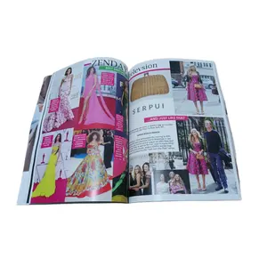 Custom Design Fashion Full Color Luxury Magazines Printing