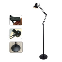 Lámpara de Pie LED Moderna de Diseño, con Brazo Largo de Hierro, para Dormitorio, Hotel o Biblioteca, a Bajo Precio