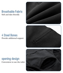 Ropa interior moldeadora <span class=keywords><strong>para</strong></span> hombre, pantalones cortos <span class=keywords><strong>con</strong></span> control de barriga, moldeador de Cuerpo Adelgazante, ropa interior de compresión, <span class=keywords><strong>faja</strong></span> <span class=keywords><strong>para</strong></span> el vientre, calzoncillos, Bóxer - Product Image 3