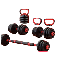 SP Promotion Ensemble d'haltères réglables pour musculation 20kg/30kg/40kg/50kg Équipement de gym Haltères réglables en ciment