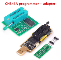 Programmeur USB BIOS Flash CH341 A + Clip SOIC8 + Mémoire Flash SPI 1.8V Adaptateur SOP8 DIP8 + Adaptateur SOIC8 SOP8 à DIP8 Burner Ki