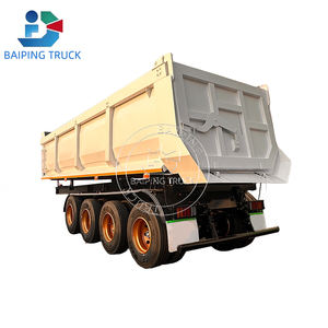 Semirremolque Volquete <span class=keywords><strong>de</strong></span> 4 Ejes <span class=keywords><strong>de</strong></span> Servicio Pesado con Carrocería <span class=keywords><strong>de</strong></span> Acero en Forma <span class=keywords><strong>de</strong></span> U y Diseño Reforzado para Transporte <span class=keywords><strong>de</strong></span> Material a Granel <span class=keywords><strong>de</strong></span> Mineral <span class=keywords><strong>de</strong></span> Hierro - Product Image 2