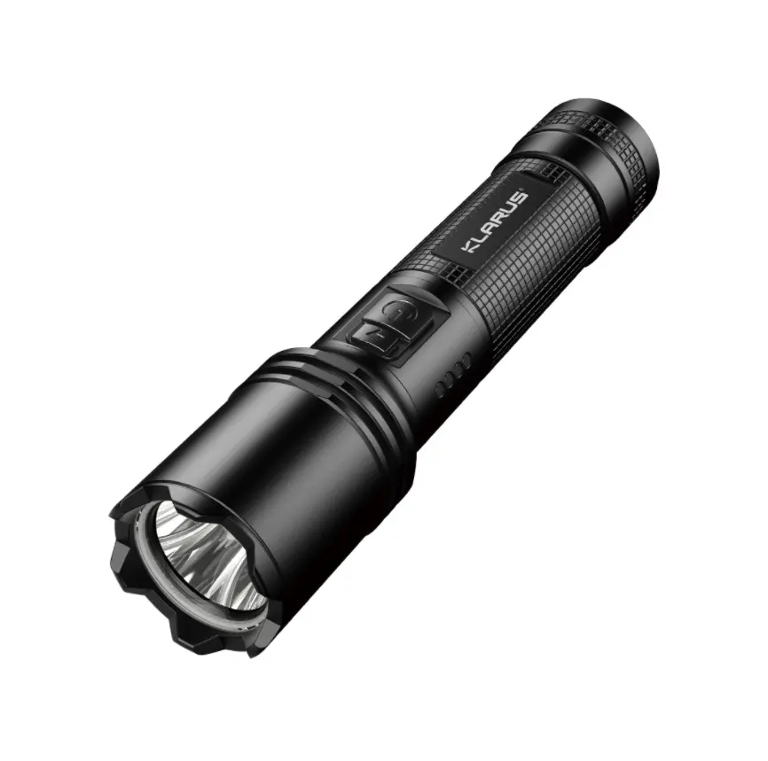 Klarus A1 LED el feneri 1100LM taktik el feneri USBFlashlight şarj kendini savunma silah, ev,