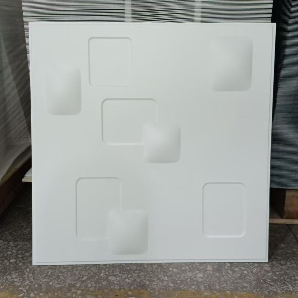ZJ Recycled Plastic 50*50 Cm PVC Decorative 3D Wall Panels