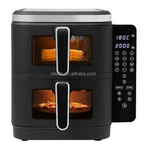 <span class=keywords><strong>Friteuse</strong></span> à air numérique Aifa 10L 10-en-1 Double Empilage <span class=keywords><strong>XL</strong></span> avec 2 Paniers Fenêtre en Verre Visible Friture Saine <span class=keywords><strong>Sans</strong></span> <span class=keywords><strong>Huile</strong></span> Forme Carrée - Product Image 3