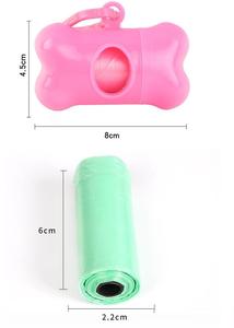 Saco de cocô de cachorro biodegradável, venda no atacado, suporte de resíduos animais de estimação com dispensador - Product Image 6