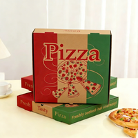 Boîte à pizza à emporter en gros, carton ondulé, impression de logo personnalisée, 8 10 12 14 16 pouces, boîte à pizza carrée blanche avec logo
