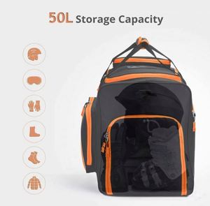 Échantillon gratuit Sac à chaussures de ski 70L Sac à chaussures de snowboard imperméable Sac à dos de voyage pour chaussures de ski et de snowboard - Product Image 2