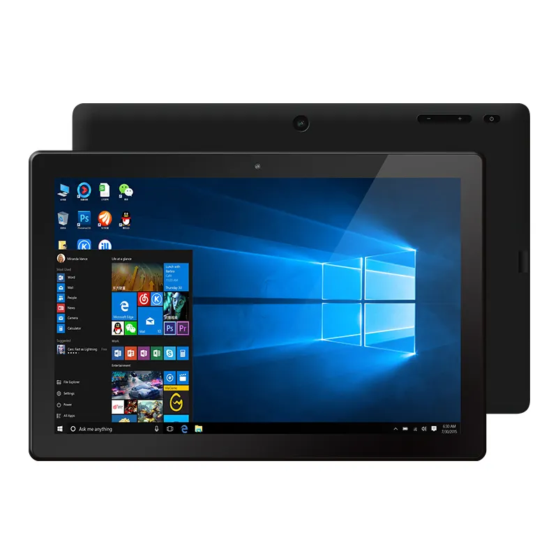 10.1 inch 4GB+64GB Laptop 2 in 1 win 10 tablet pc with hinge keyboard with cherry trail Z8350 IPS screen