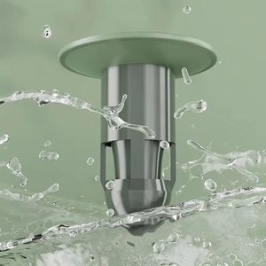 <strong>Brass</strong> Odor-Proof <strong>Floor</strong> <strong>Drain</strong> <strong>Cover</strong> - Silicone Anti-Odor Down Pipe with Insect Repellent, Bathroom/Kitchen Sink <strong>Drain</strong> Stopper - Product Image 2