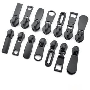 Nhà Máy Cung Cấp Kẽm Hợp Kim Dây Kéo Đầu <span class=keywords><strong>Zip</strong></span> Không Khóa Đầu Puller Hành Lý Dây Kéo Thanh Trượt Cho Nylon Dây Kéo - Product Image 4