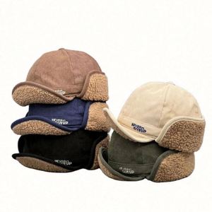 Casquette de baseball unisexe chaude en laine pour l'hiver avec visière et cache-oreilles pour la chasse en extérieur - Product Image 5
