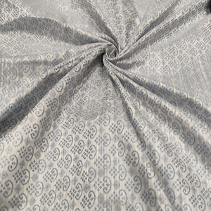 High Quality Grey Woven Poly Raw <b>Silk</b> <b>Fabric</b> Lightweight Soft Smooth Material Garment Making Dress Designing Home Textile - Product Image 1