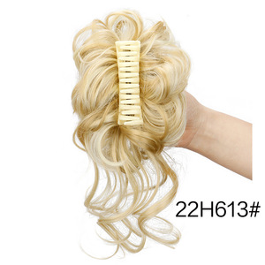 <span class=keywords><strong>Chignon</strong></span> bouclé synthétique avec pince à cheveux, extension de <span class=keywords><strong>chignon</strong></span> géant pour femme avec attache élastique - Product Image 6