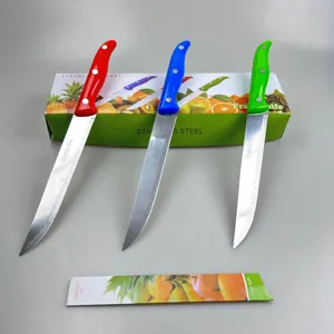 Pepper Shaped Handle Colorful Candy Colors African Best-selling Knives For Cutting Fruit Exported By Chinese Manufacturers.