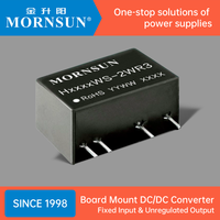 Convertisseurs CC/CC à montage sur carte à châssis ouvert Mornsun 0,2W 1W 2W 3,3V 5V 12V 15V 24V Module d'alimentation CC/CC