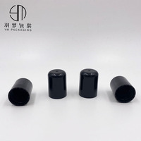Support noir pour bouteille en verre, 10 pièces, boule à bille, plastique noir, bouteille en verre, essentiel, 18mm