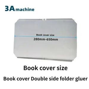 CQT-800BS automatic book cover double side incollatrice cartella di presentazione gluer machine mini folder gluer machine