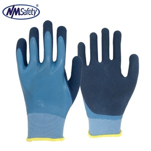 قفازات يد من اللاتكس مغلفة بطبقتين من NMsafety الشركة المصنعة للعمل Guantes de Trabajo - Product Image 1