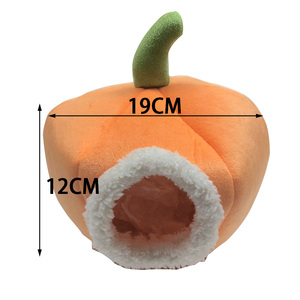 Cama para Cobayas con Diseño de Calabaza para Halloween, Hamaca de Algodón Cálida para Ardillas, Ratones, Conejos, Hámsteres y Mascotas - Product Image 4