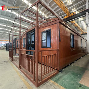 Casa contenedor extensible prefabricada americana <span class=keywords><strong>de</strong></span> alta calidad <span class=keywords><strong>de</strong></span> 20 pies con baño <span class=keywords><strong>de</strong></span> 3 dormitorios, apartamento <span class=keywords><strong>de</strong></span> diseño moderno y uso en el bar del hogar - Product Image 1