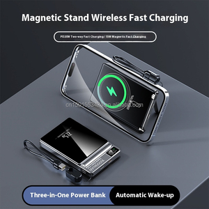 Sottile Power Bank magnetico 10000mah PD 22.5W ricarica rapida 15W Wireless USB-C <span class=keywords><strong>batteria</strong></span> <span class=keywords><strong>con</strong></span> <span class=keywords><strong>cavi</strong></span> Led Display porta telefono - Product Image 4