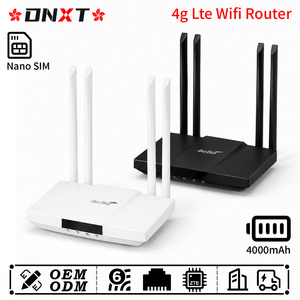 Routeur 4G DNXT LTE Cat4 2,4 GHz Wi-Fi 4G, routeur Wi-Fi 6 300 Mbps, routeur 300 Mbps, batterie 4000 mAh, routeur Wi-Fi LAN/WAN, utilisation au bureau - Product Image 1